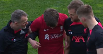 Liverpool suffer European controversy as Ben Doak sustains sickening injury