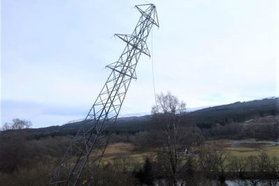 First pylon felled in a new Loch Lomond project to enhance scenery