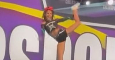Teenage cheerleader collapses during stunt in competition - before mum revived her
