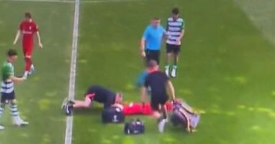 Liverpool wonderkid Ben Doak sparks concern after head clash as medics rush to help
