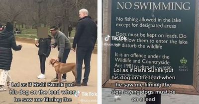 Police speak to Rishi Sunak's family after PM lets dog off its lead in Hyde Park