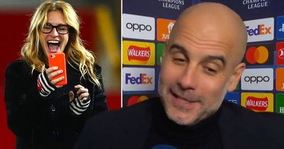 "Three idols in life!" Pep Guardiola explains Julia Roberts regret after Man City win