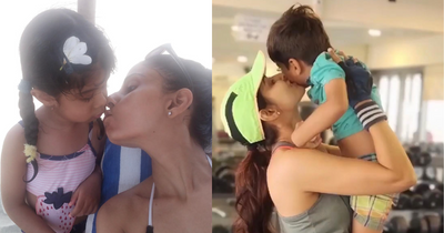 Chhavi Mittal calls out trolls who questioned her for kissing her children; writes, "Unimaginable that some people can have an objection to how a mother loves her kids"