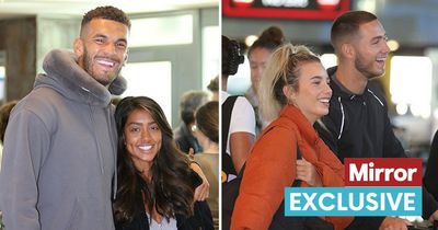 Love Island winners finally arrive home - and can't keep their hands off each other