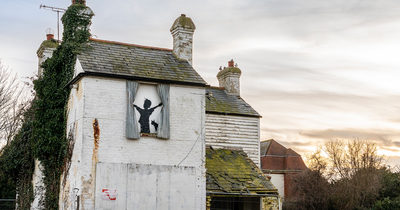 Banksy unveils new 'morning is broken' artwork' but it's already been demolished