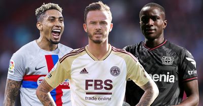Raphinha, James Maddison and Moussa Diaby on Newcastle United transfer shortlist