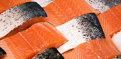 The colour of farmed salmon comes from adding an antioxidant to their feed, with benefits for everyone