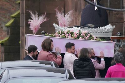 Mourners wear pink at funeral for park stabbing victim Brianna Ghey