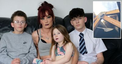 Single mum and her three children left living in North Shields house with gaping hole in the roof