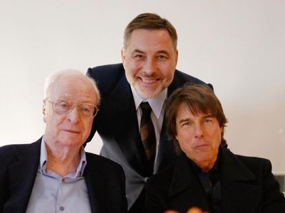 Tom Cruise celebrates Michael Caine’s 90th birthday with David Walliams and Denise Welch after skipping Oscars