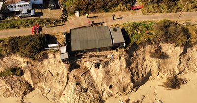Ex-soldier aims to drag his home back from cliff edge as coastal erosion wreaks havoc