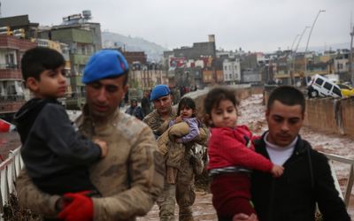 Killer floods in earthquake battered Turkish provinces