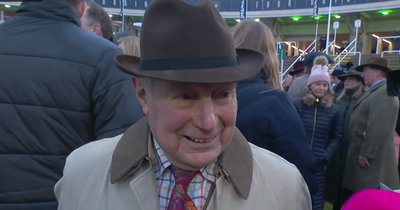 85-year-old trainer celebrates first Cheltenham winner with jockey 67 years his junior