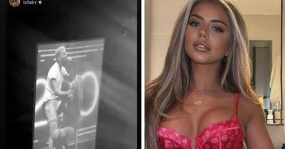 Love Island star shares 'regret' after being serenaded by Chris Brown on stage in Manchester