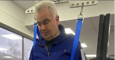Eamonn Holmes seen 'learning to walk again' in gruelling recovery battle after Michelle Keegan support