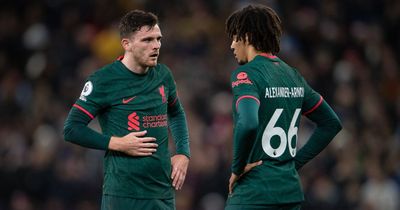 'A lot more gets said' - Andy Robertson hits out at Trent Alexander-Arnold Liverpool critics and questions motivation