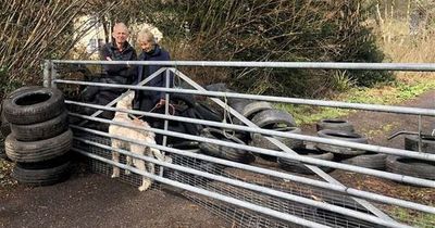 Flytippers dump over 80 tyres on OAP's driveway as council refuse to help move them