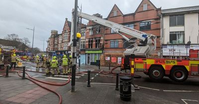 One taken to hospital after fire above city centre restaurant