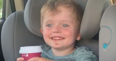 Footage shows happy toddler who was killed by stepmum laughing and smiling in car