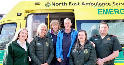 Northumberland grandad who suffered cardiac arrest meets ambulance workers who saved his life