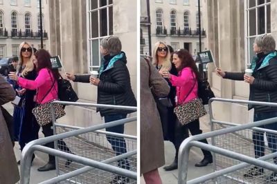 Paris Hilton crosses union picket line at BBC