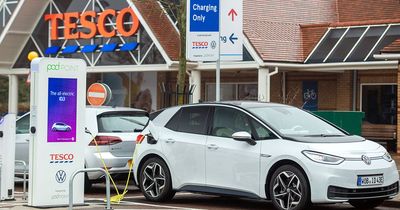 Tesco begins installing fast EV chargers at its stores that will top up cars in minutes