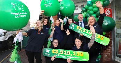 Dublin family plans to pay off mortgages after collecting €3.5m Lotto jackpot from January