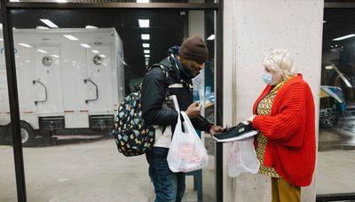 ‘The CTA is their last resort’: A night out with the people helping homeless riders