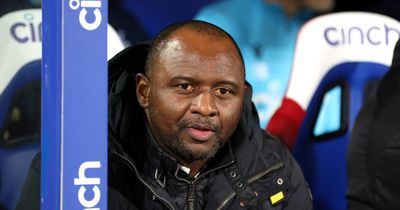 Patrick Vieira sacked by Crystal Palace ahead of Premier League relegation battle