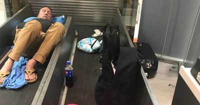 Bristol Airport: Couple forced to sleep on conveyor belts amid Ryanair 'nightmare'