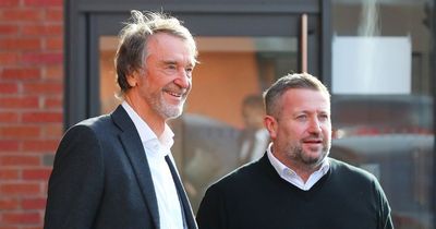 Sir Jim Ratcliffe pictured at Man Utd after arriving at Old Trafford for takeover talks
