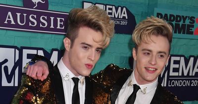 Jedward performing at Edinburgh's The Three Sisters pub for St Patrick's Day