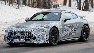 2024 Mercedes-AMG GT Spied In Gray Could Be S E Performance First Edition