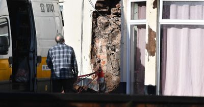 People evacuated from homes as building collapses