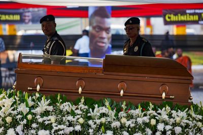 Ghana president among mourners at funeral of Christian Atsu