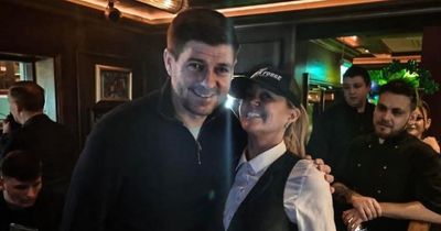 Steven Gerrard celebrates St Patrick's Day at Conor McGregor's Black Forge Inn