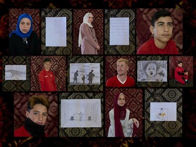 12 years of war: Syrian teens pen powerful artworks to help process earthquake and ongoing conflict
