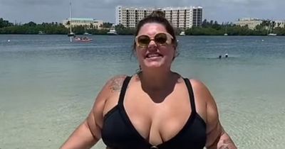 Florida woman flaunts curves at the beach saying she 'doesn't want to miss out on life'