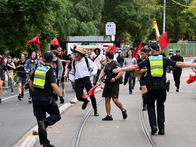 Protesters clash in Melbourne over transgender rights