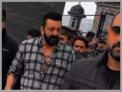 Sanjay Dutt takes blessings at Aishmuqam Shrine in Kashmir as he shoots for his next 'Leo'