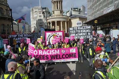 Protesters take to streets in anti-racism demonstration