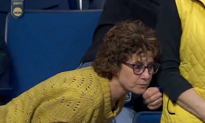 Top-ranked NCAA wrestler Spencer Lee’s mom completely shattered her glasses after her son’s championship loss