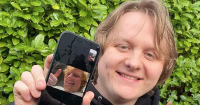 Lewis Capaldi FaceTimes pal Ed Sheeran as he enjoys St Patrick's Day pints at Glasgow pub