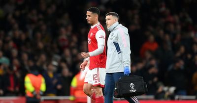 William Saliba set to miss Arsenal clash vs Crystal Palace through injury after failed fitness test