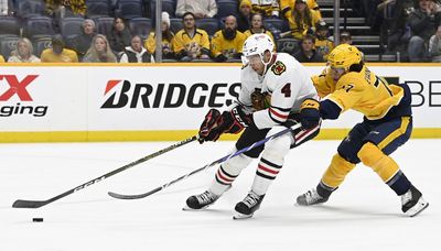 Blackhawks’ Seth, Caleb Jones building even more chemistry as first-pairing partners