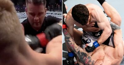 UFC star keeps fighting after being knocked out - and even tries to wrestle referee