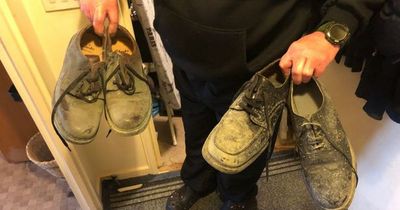 Royal Navy veteran forced to live in flat so mouldy his shoes turn green