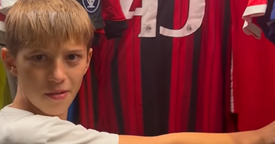 Lucas Leiva's son left confused by shirt in former Liverpool midfielder's collection