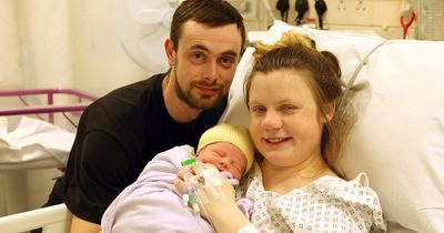 Meet gorgeous baby Hunter as Stanley couple become parents for first time on Mother's Day