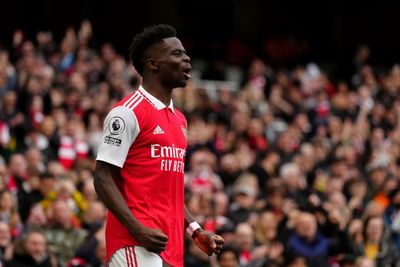 Bukayo Saka scores twice as Arsenal beat Crystal Palace to go eight points clear